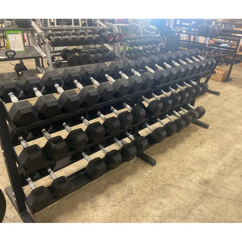 BodyKore 3 Tier Dumbbell Rack G243 - Holds 5-100lbs