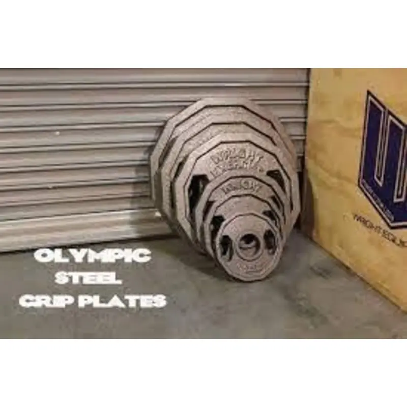 Wright Olympic Steel Grip Plates