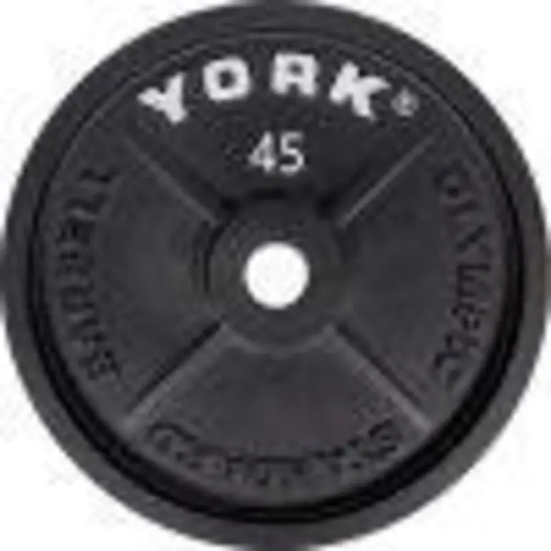 York 2 Cast Iron Olympic Weight Plates