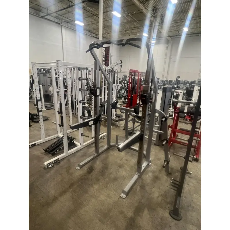 Flex Fitness Half Rack with Plate Storage - USED