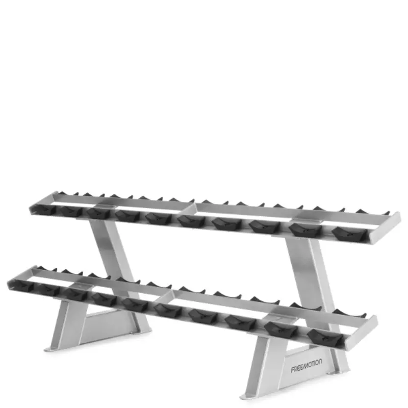 FreeMotion EF209 Twin Tier Saddle Dumbbell Rack