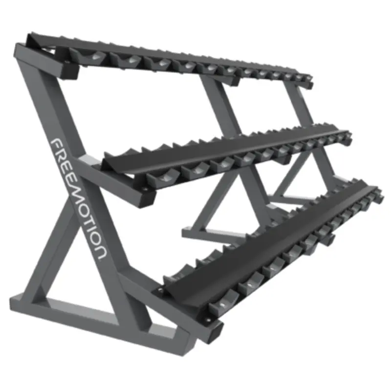 FreeMotion Three Tier Saddle Dumbbell Rack