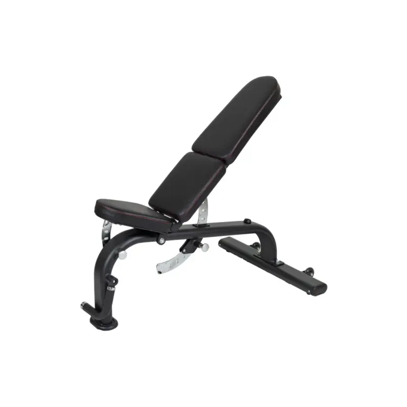 SMW FID Commercial Bench Black Frame Black Upholstery