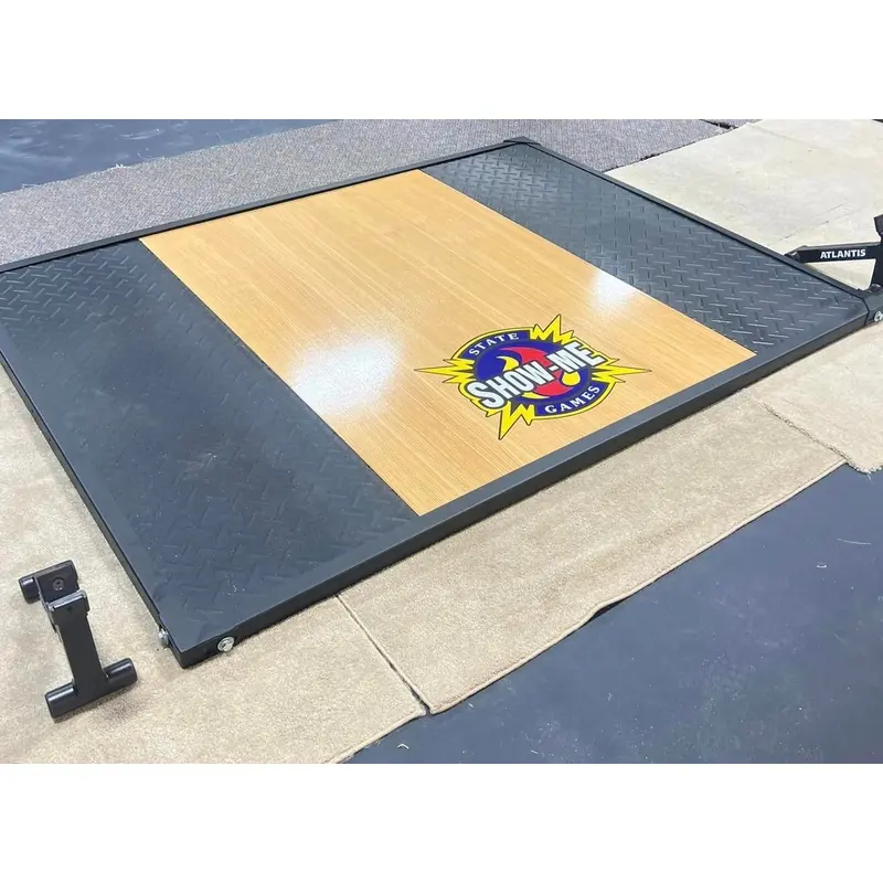 Event Used Wright 6'x8' Olympic Platform with Wood Insert and Band Pegs