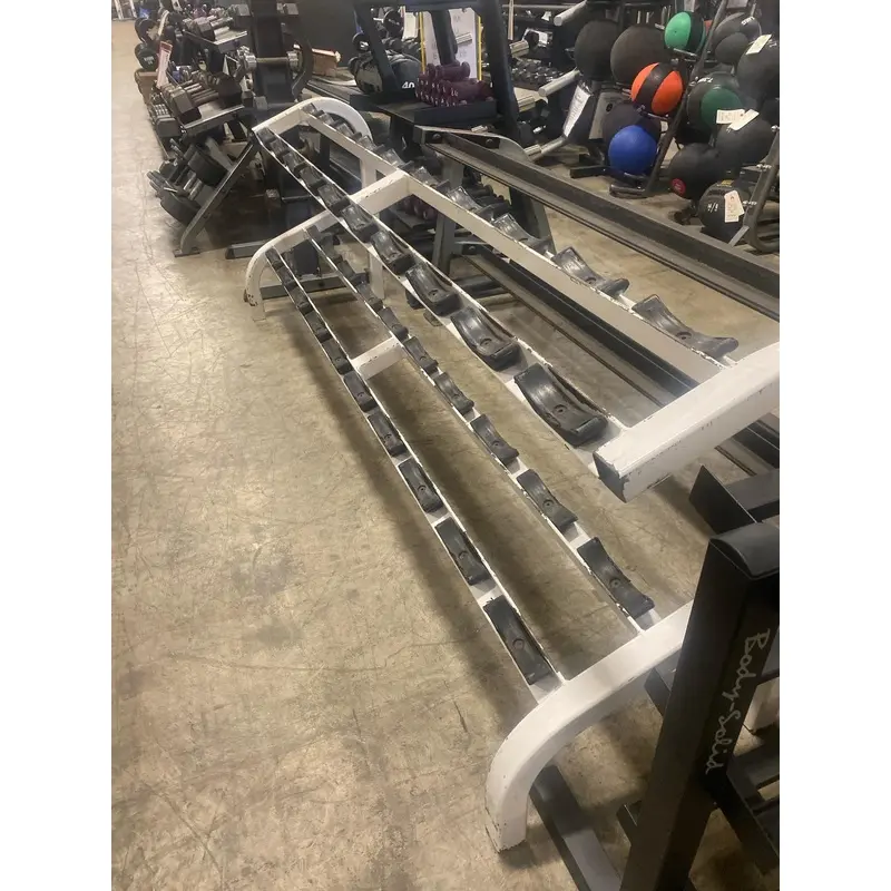 Used 10 Pair Saddle Dumbbell Rack