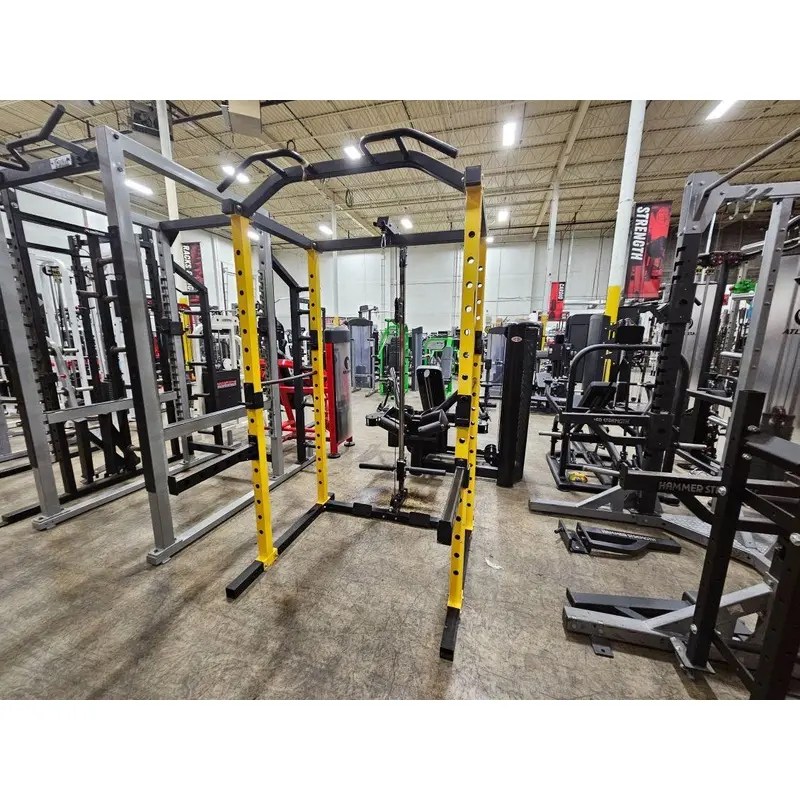 Power Rack w/High & Low Plate Loaded Pulley (Used)