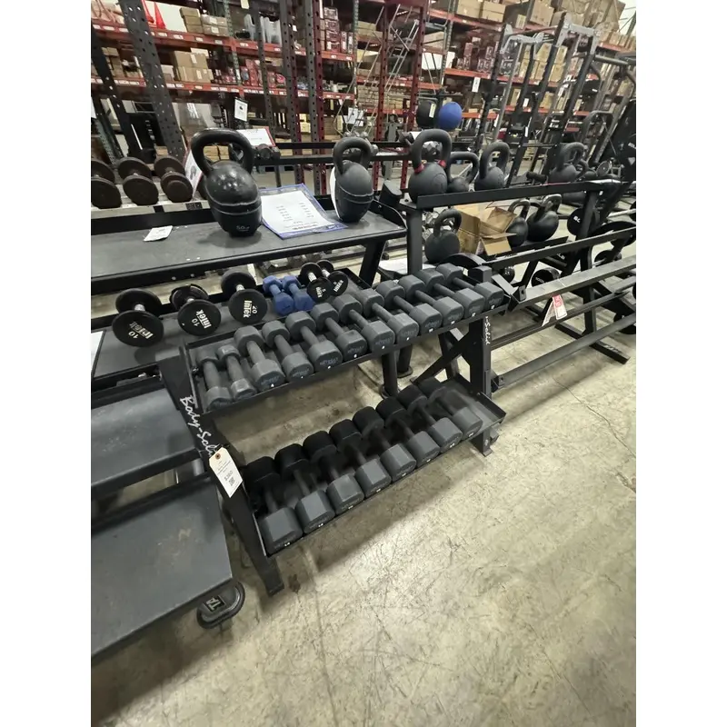 Rubber Coated Aerobic Dumbbell Set-USED