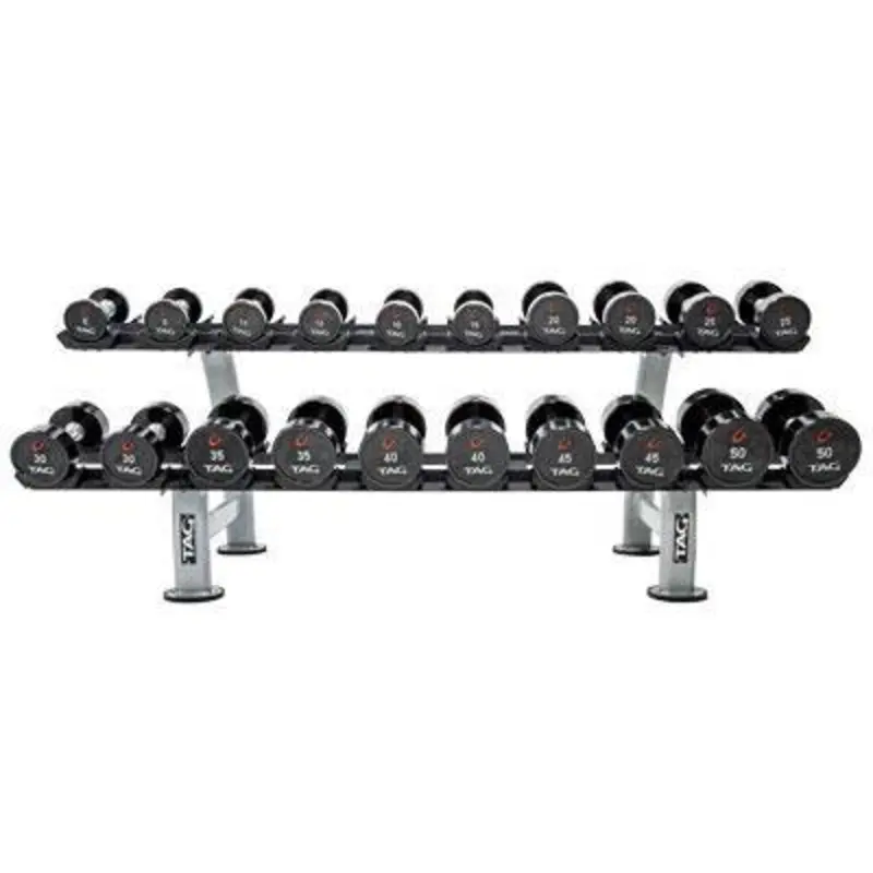 TAG 2 Tier Dumbbell Rack with Saddles (10 Pair)