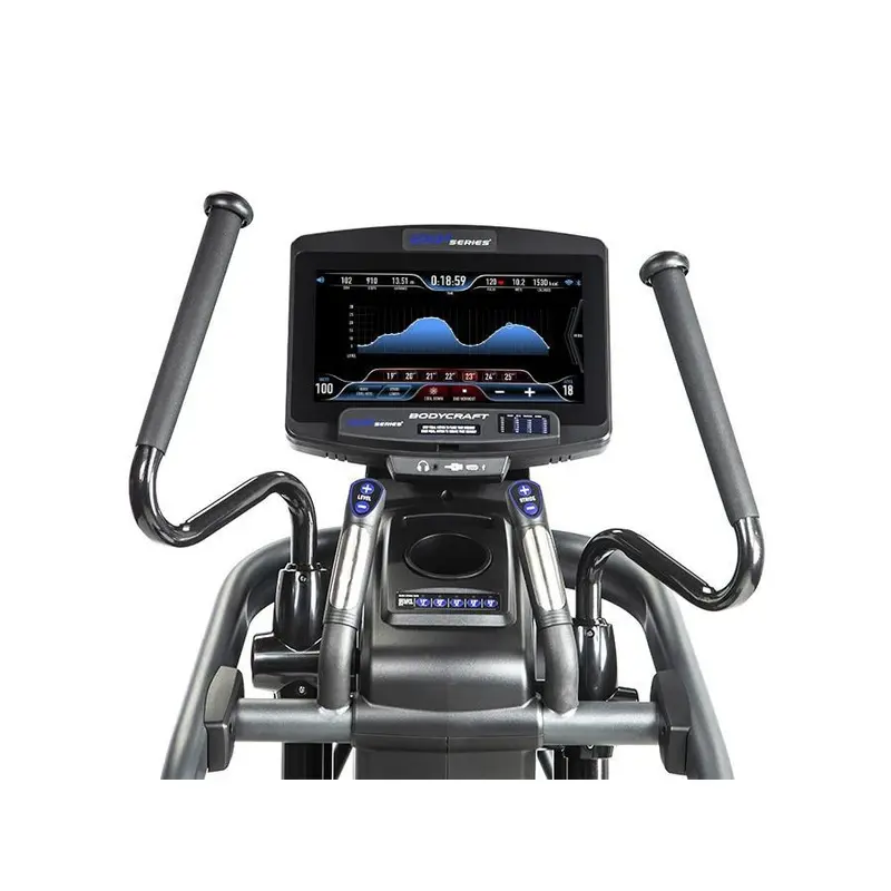 Bodycraft E1200 Elliptical with Adjustable Stride & 9" LCD Display