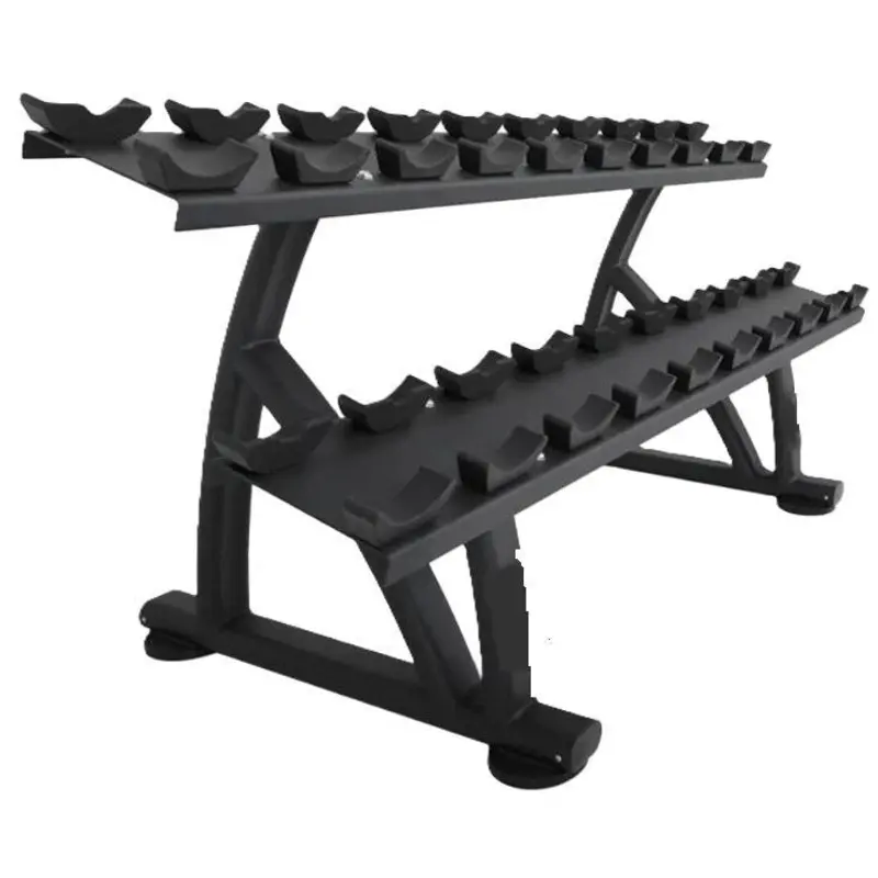 SMW Signature Two Tier Saddle Dumbbell Rack 10 Pair Black RE6012