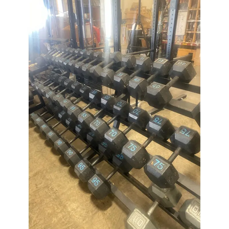Used Multi Style Dumbbell Set w/Rack (2126 total lbs)