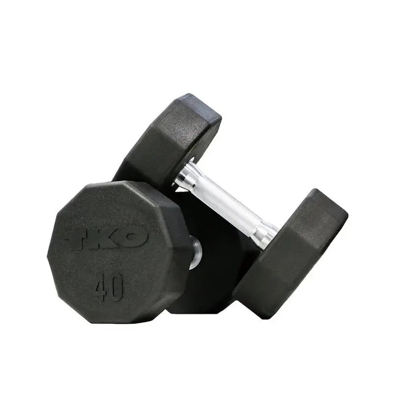 TKO 10-Sided Rubber Dumbbell Sets 829TR