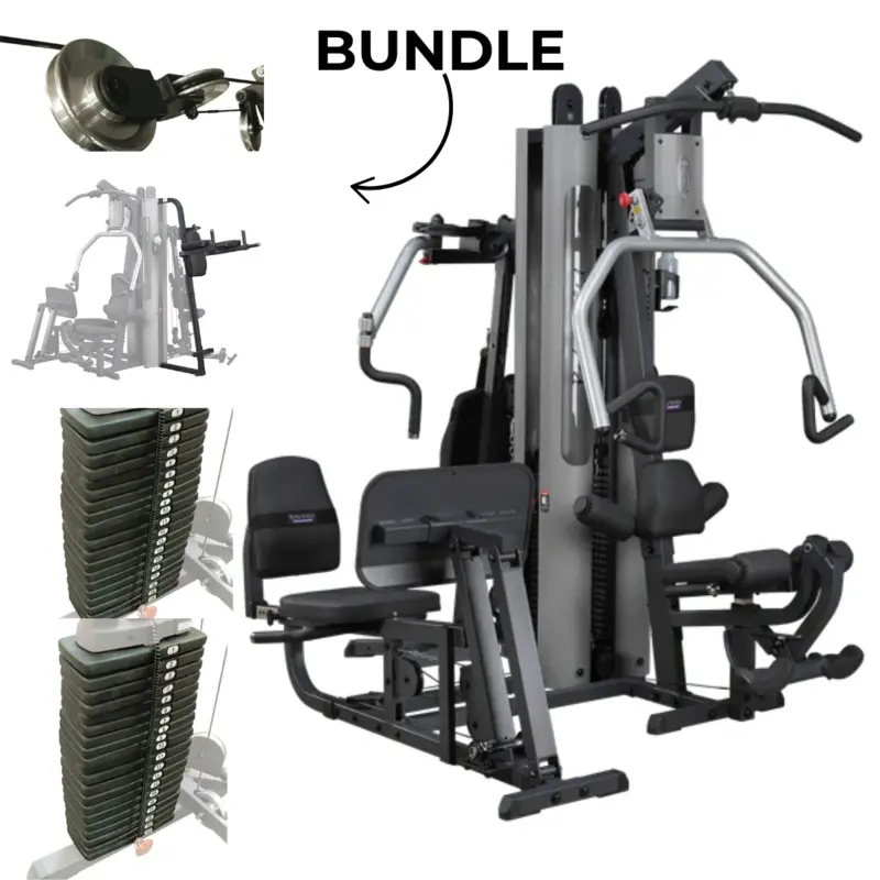 Body Solid G9S Two Stack Home Gym Bundle With VKR Station