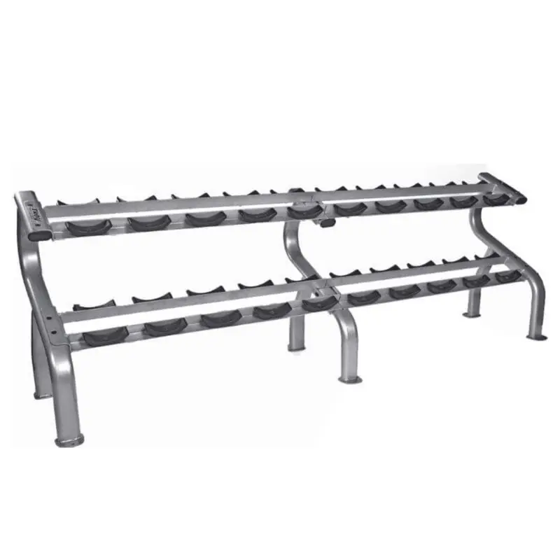Troy Barbell 2-Tier Horizontal Dumbbell Rack- DR-10