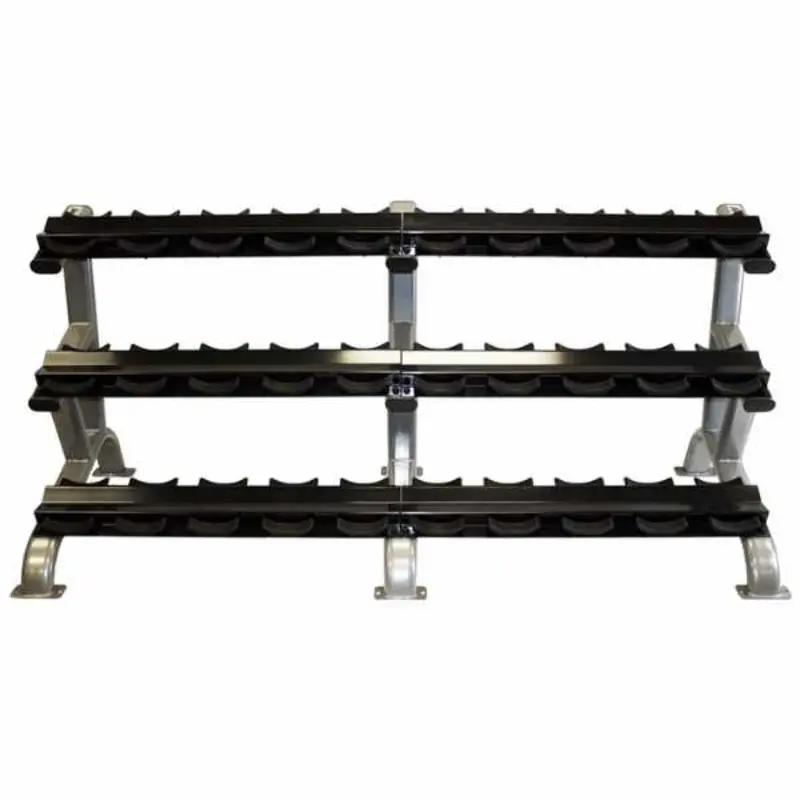 Troy Barbell DR-15 3-Tier Pro Style Dumbbell Rack (15 Pair)