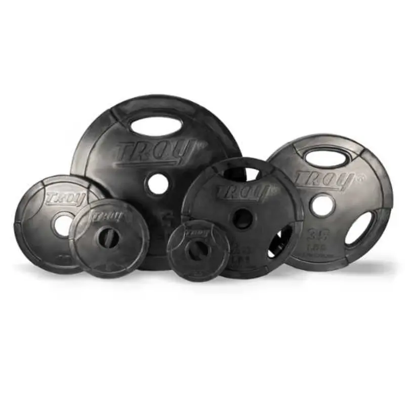 Troy Barbell Rubber Encased Olympic Grip Plates- GO-R