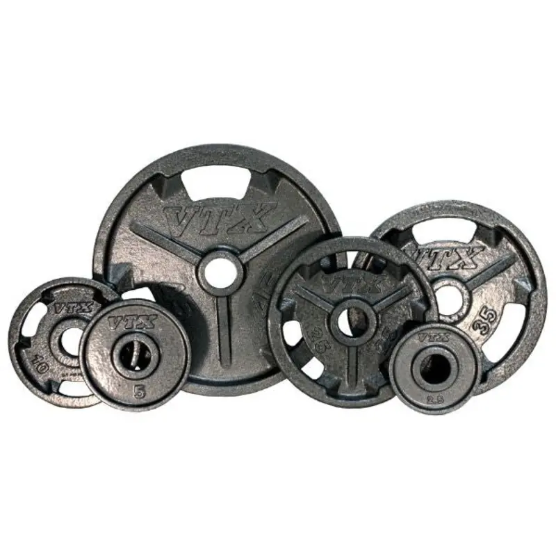 Troy VTX Cast Iron Olympic Grip Plate Set - GO-V