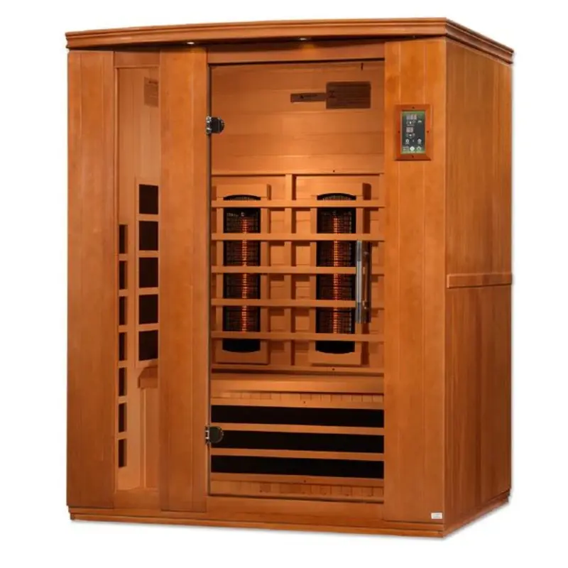 Dynamic Saunas Lugano 3 Person Low EMF Infrared Sauna (DYN-6336-02)