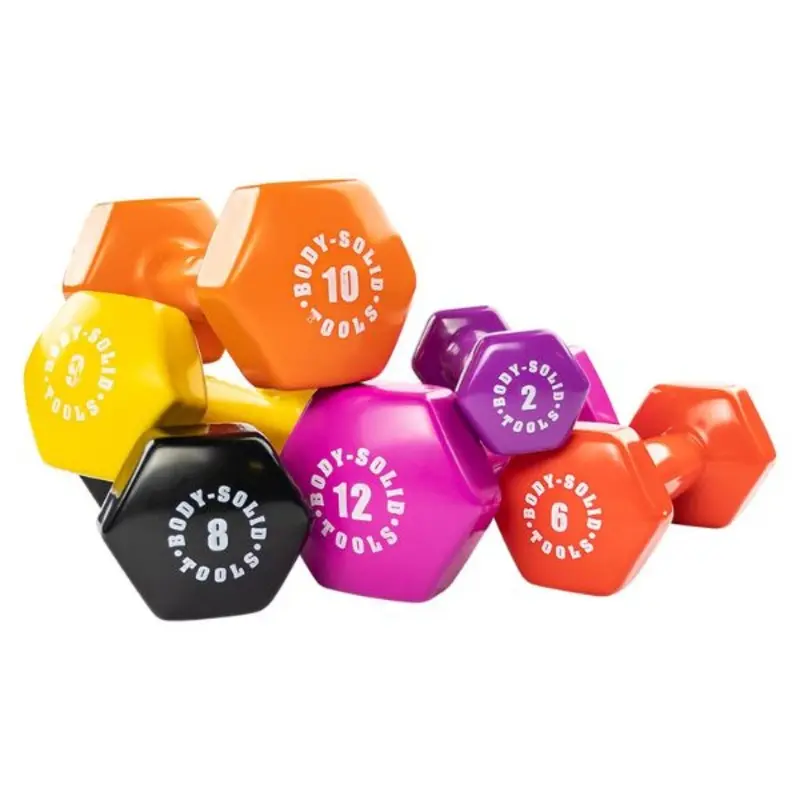 Body-Solid Tools BSTVD Vinyl Dumbbell Sets