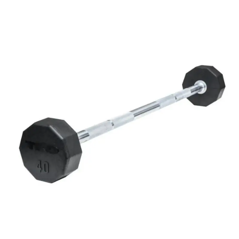 TKO Rubber Fixed Barbells Set - 805TR & 807TR