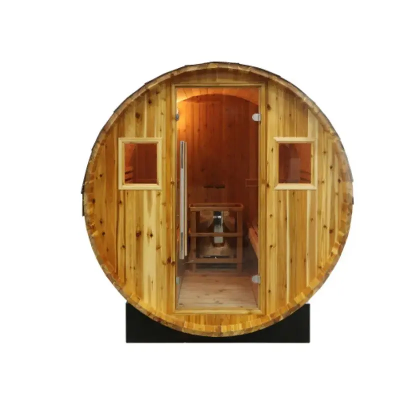 Sunray Saunas Galley 400SH 4-Person Traditional Barrel Sauna