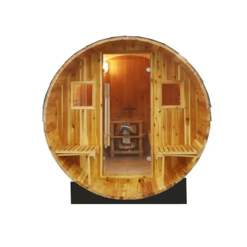 Sunray Saunas Oasis 300SC  2-4 Person Canopy Barrel Sauna