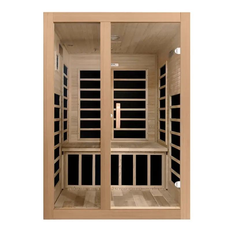 Dynamic Saunas Santiago 2 Person Low EMF FAR Infrared Sauna (DYN-6209-01)