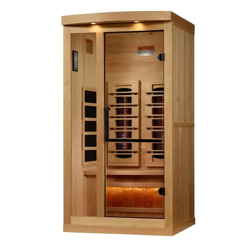Golden Designs 1-Person Full Spectrum Near Zero EMF Infrared Sauna
