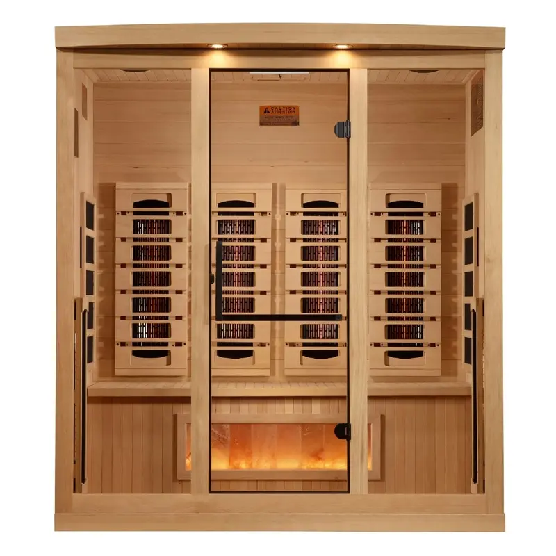 Golden Designs 4-Person Full Spectrum Near Zero EMF Infrared Sauna
