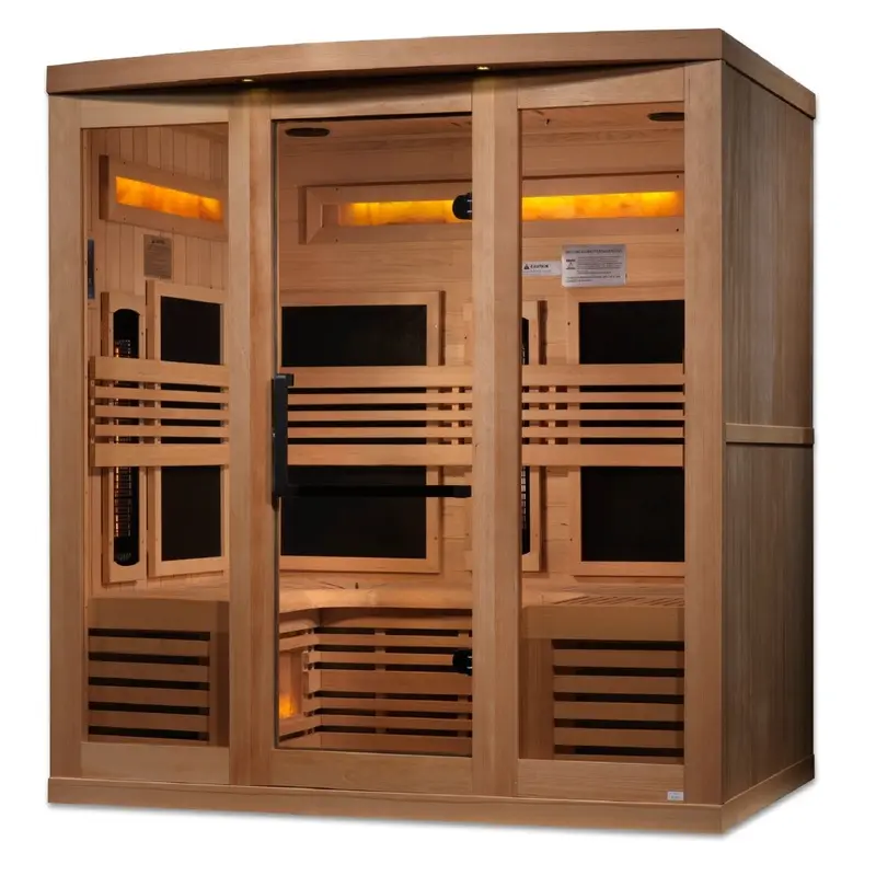 Golden Designs 6-Person Full Spectrum Near Zero EMF FAR Infrared Sauna