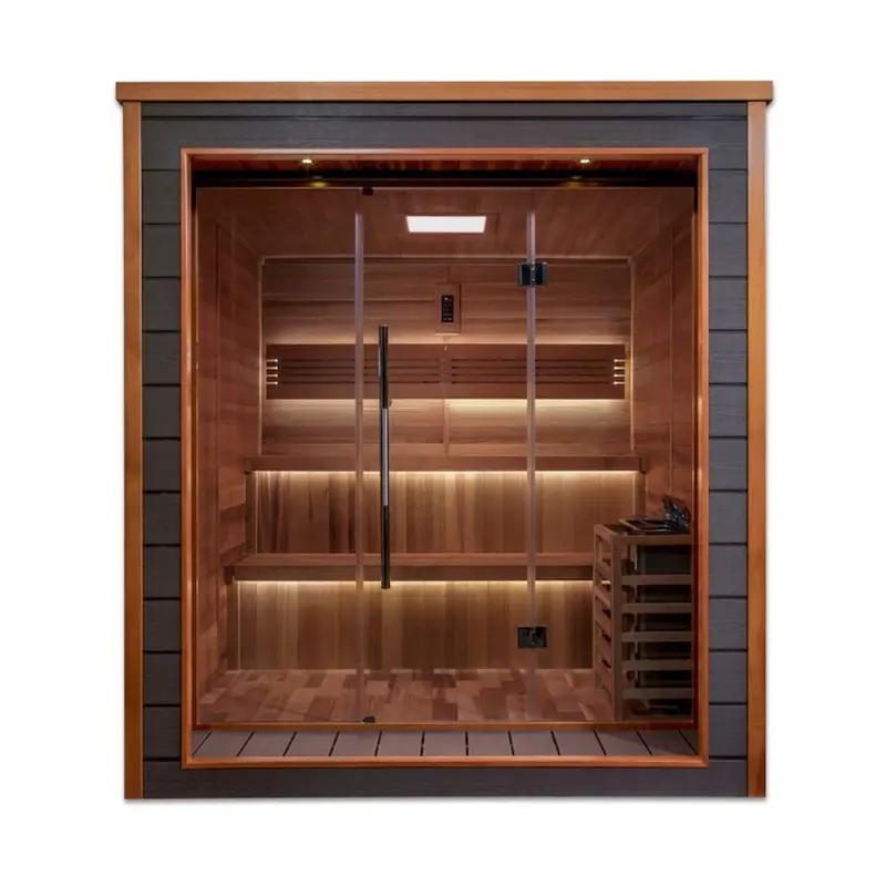 Golden Designs Bergen 6 Person Outdoor Traditional Sauna