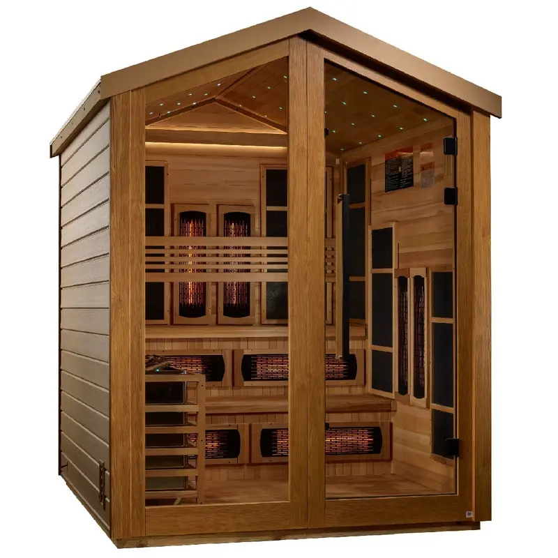 Golden Designs Kaskinen  6 Person Hybrid Sauna (GDI-8526-01)