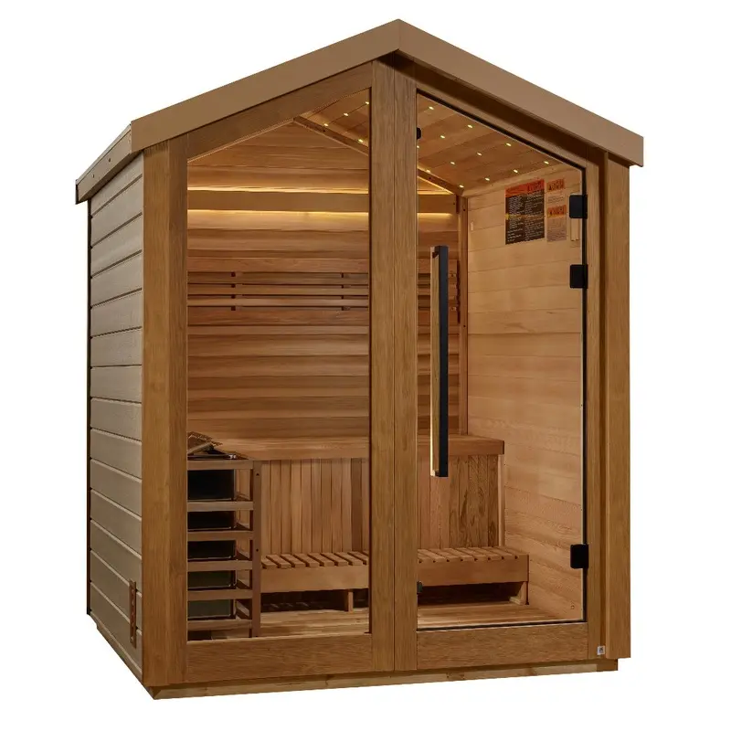Golden Designs Savonlinna 3 Person Outdoor Traditional Steam Sauna