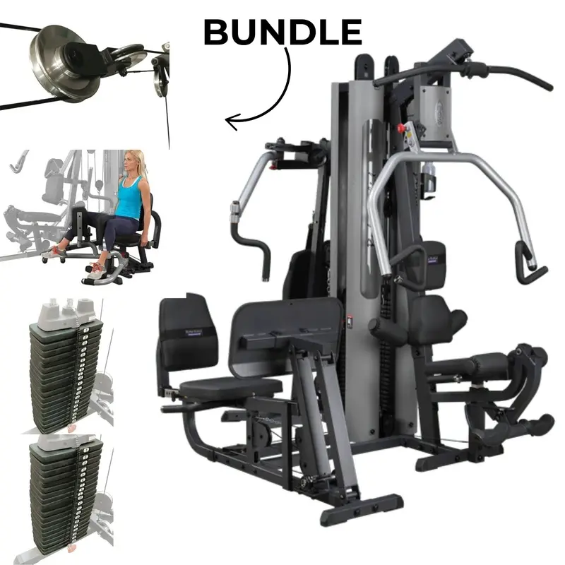 Body Solid G9S Home Gym Bundle With Inner & Outer Thigh Station
