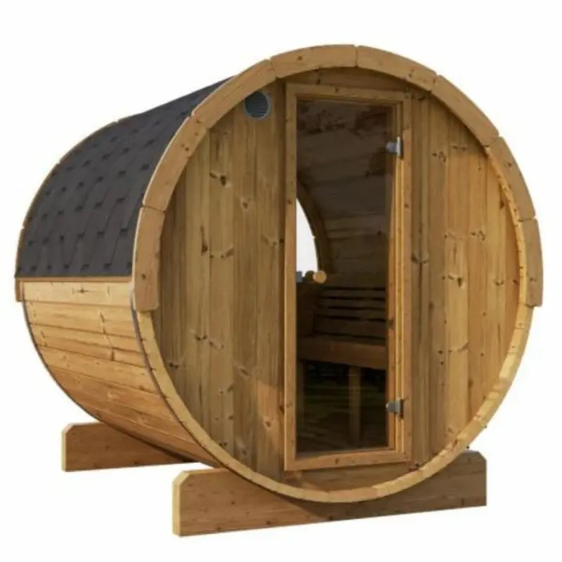 SaunaLife Model E8W 6 Person Outdoor Sauna Barrel