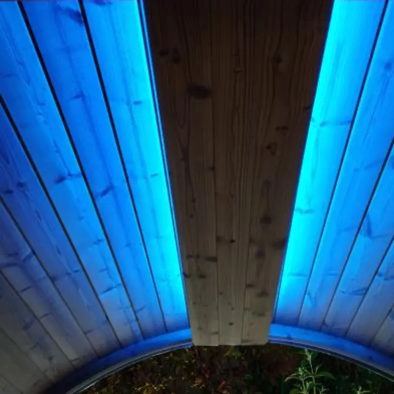 SaunaLife Color LED Lighting for ERGO Series Barrel Sauna