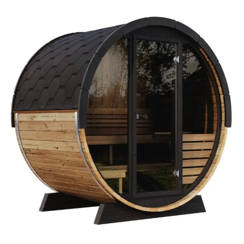 SaunaLife Ergo EE6G 4 Person Outdoor Sauna Barrel
