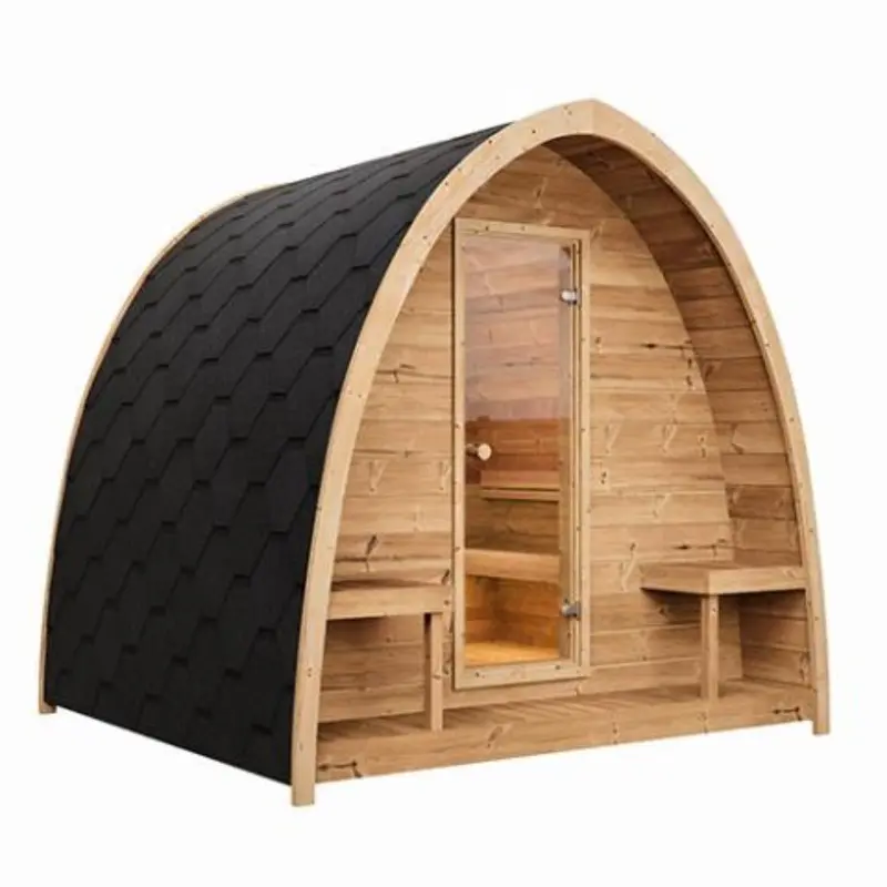 SaunaLife G3 6 Person Outdoor Cabin Sauna