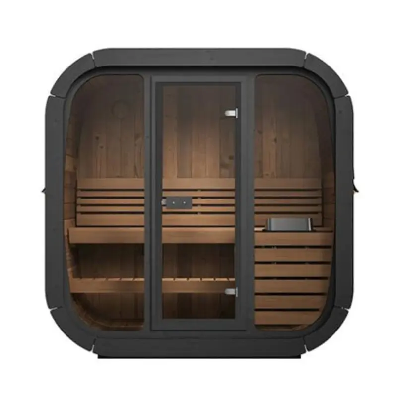 SaunaLife Model CL4G Cube Series 3 Person Outdoor Sauna