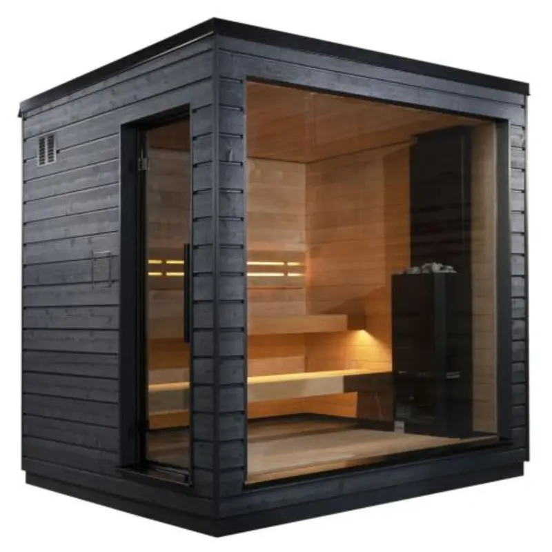SaunaLife Model G6 Pre-Assembled 5 Person Outdoor Home Sauna