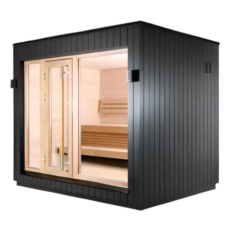SaunaLife Model G7 Pre-Assembled 6 Person Outdoor Home Sauna