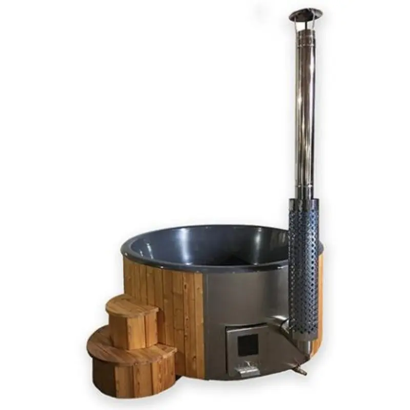 SaunaLife Model S4N Soak-Series 6 Person Wood-Fired Hot Tub