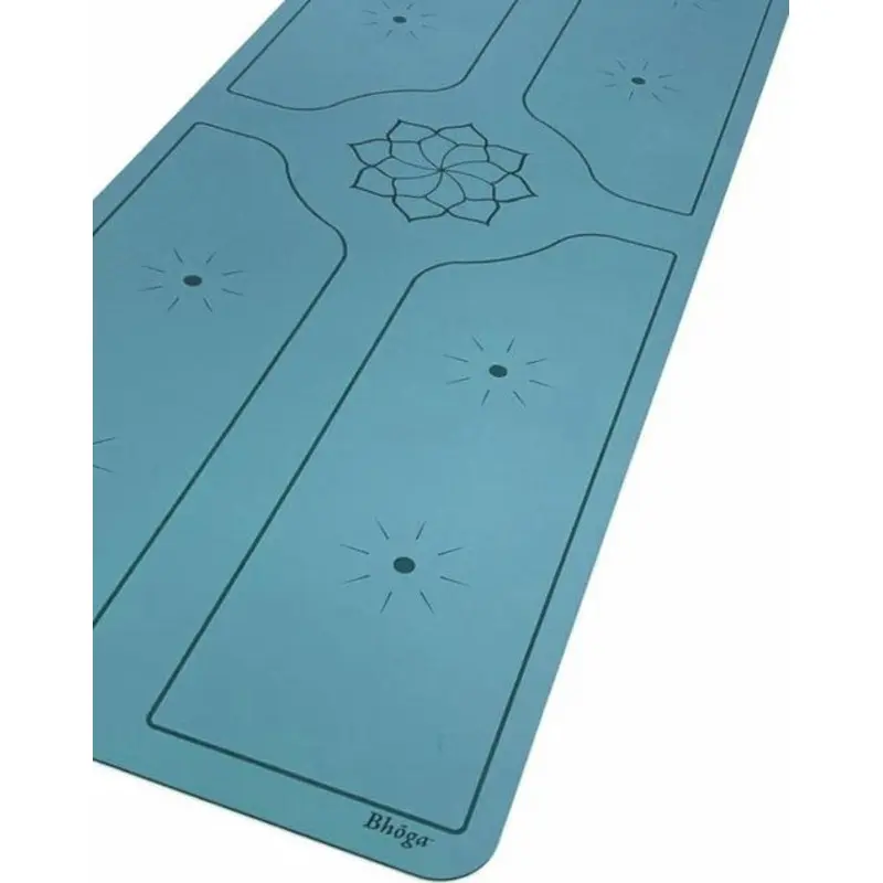 Bhoga Premium Lotus Sun Alignment Yoga Mat - Blue | Prosportsae
