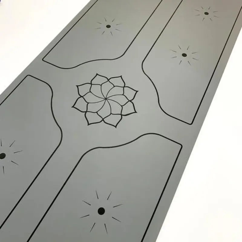 Bhoga Premium Lotus Sun Alignment Yoga Mat - Grey | Prosportsae