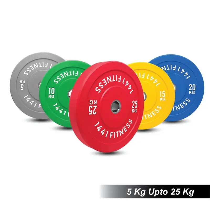 1441 Fitness Bumper Plates 5 Kg to 25 Kg