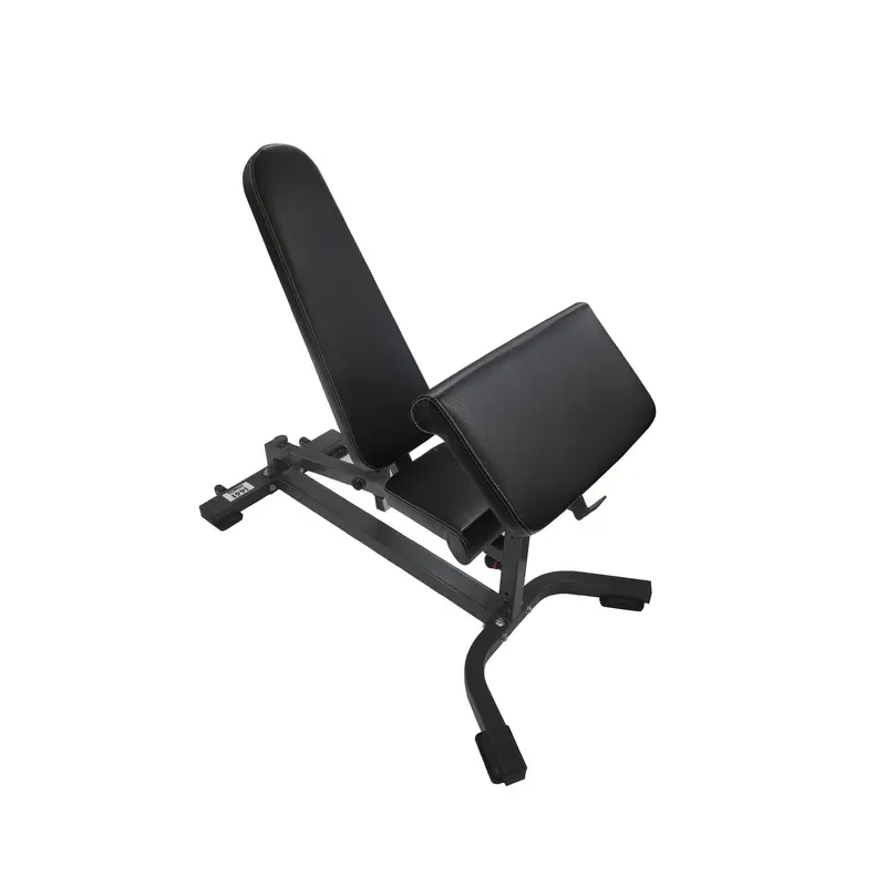 1441 Fitness Adjustable Commercial Bench with Preacher Curl Extension - X3