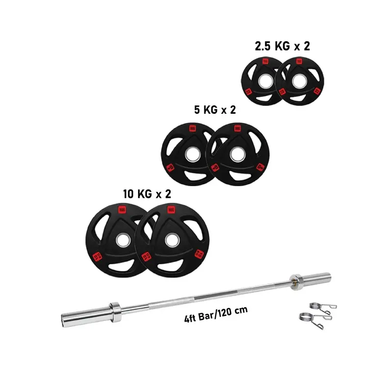 1441 Fitness Tri Grip Plate Set - 42 Kg