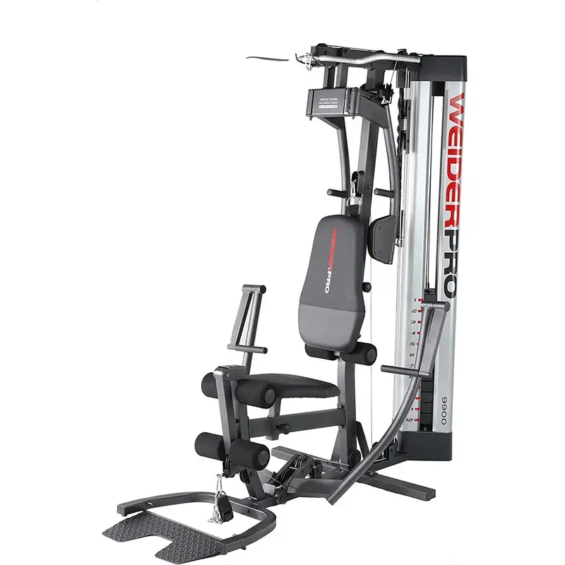 Weider 9900i Single Station Gym box of 4, Gray/Black