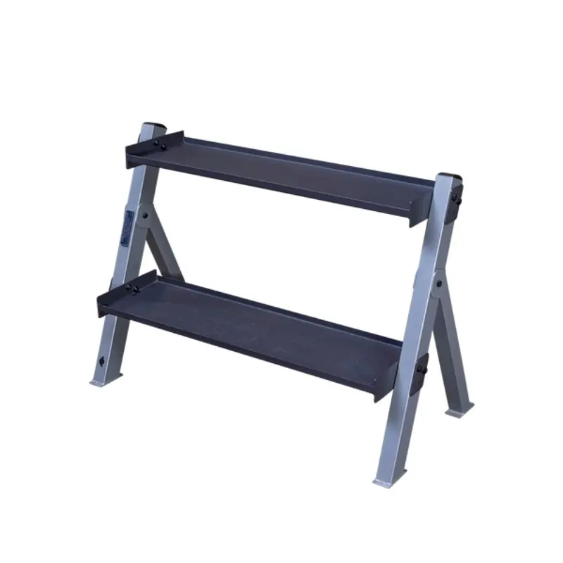Body Solid 2 Tier Reversible Dumbbell And Kettlebell Rack -GDKR100