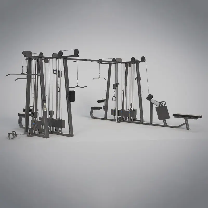 DHZ Fitness 8 Stack Multi Station Trainer - 41FE3064